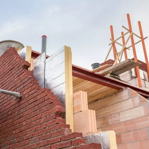 Getting the house wind and weather tight - new build construction Cannock, Stoke on Trent, Staffordshire